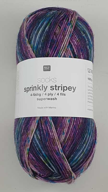 Rico - Sprinkly Stripey 4Ply - 005 Sphere